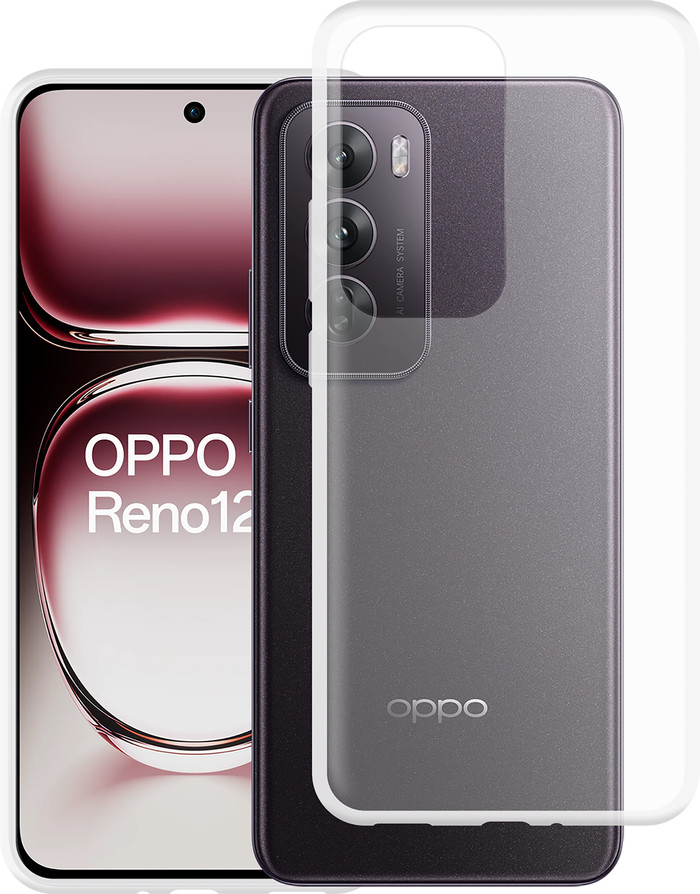 Just in Case Soft Design Oppo Reno12 Soft Back Cover Transparant samengesteld product