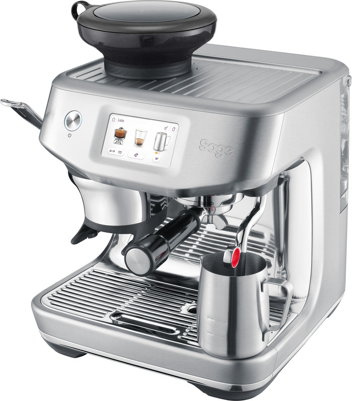 Sage Barista Touch Impress Cold Brushed Stainless Steel bovenkant