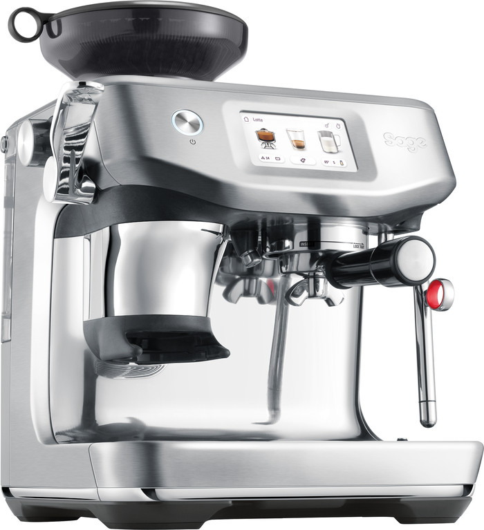 Sage Barista Touch Impress Cold Brushed Stainless Steel linkerkant