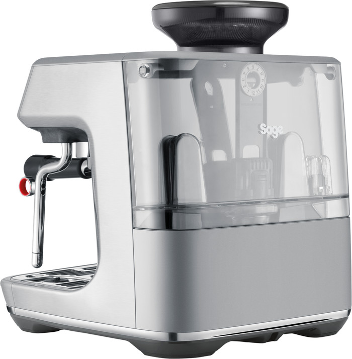 Sage Barista Touch Impress Cold Brushed Stainless Steel detail