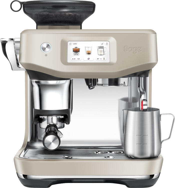 Sage Barista Touch Impress Cold Almond Nougat detail