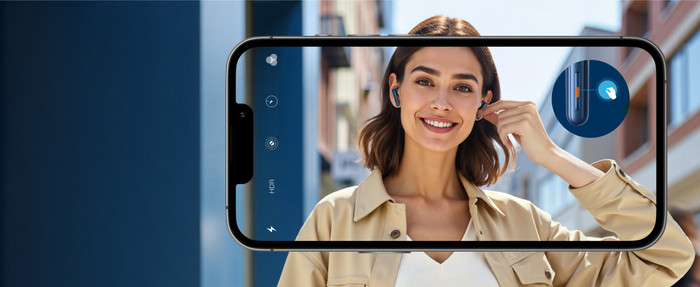 soundcore Liberty 5 Blue product in use