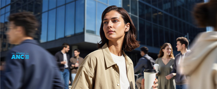 soundcore Liberty 5 Pink product in use