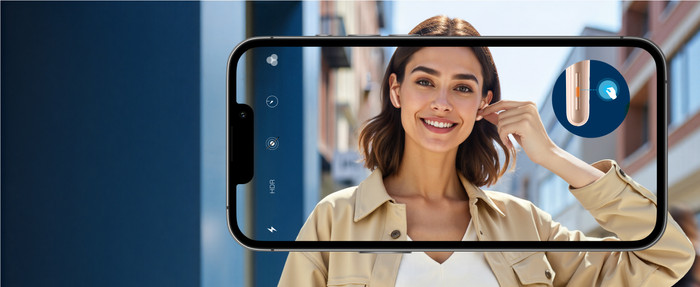 soundcore Liberty 5 Pink product in use