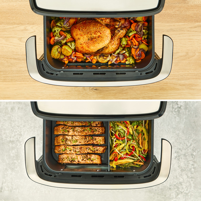 Tefal Dual Easy Fry Flex EY9228 produkt in gebrauch