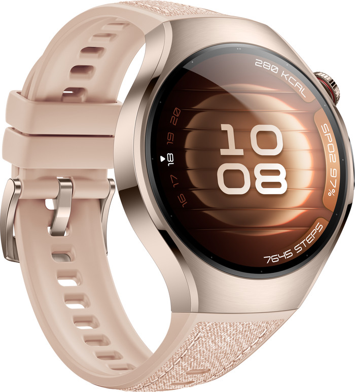 Huawei Watch 5 Roségoud 42mm linkerkant