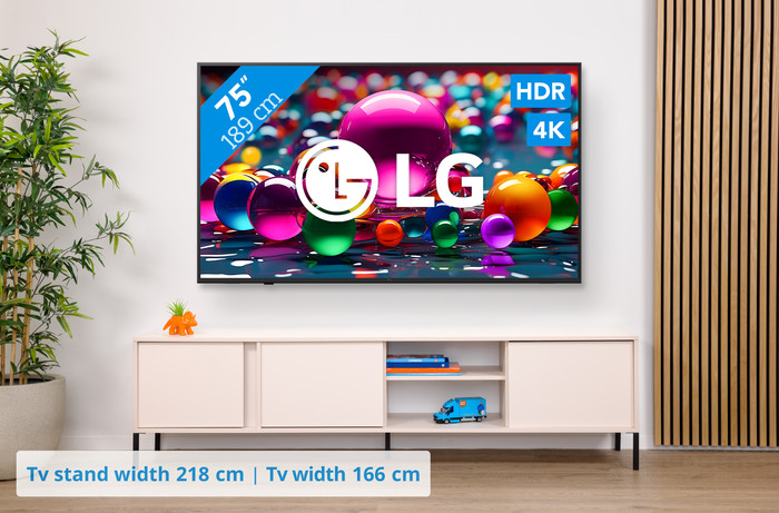 LG 75 inches Smart UA75 4K (2025) + LG DS60TR visual Coolblue 1