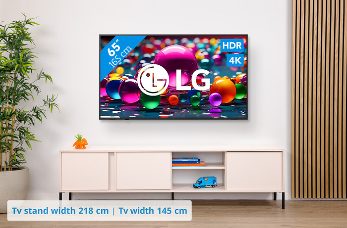 LG 65 inches Smart UA75 4K (2025) + LG DS40T visual Coolblue 1