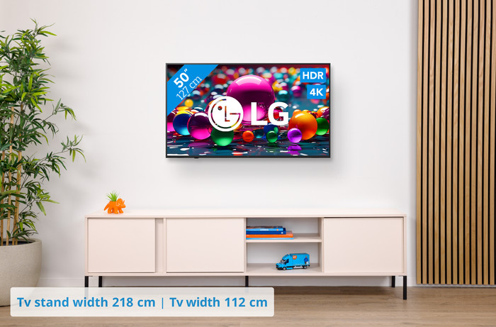 LG 50 inches Smart UA75 4K (2025) + LG DS40T visual Coolblue 1