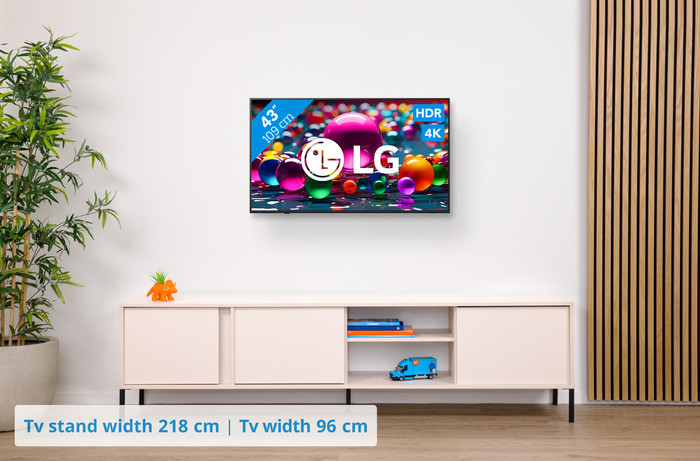 LG 43 inches Smart UA75 4K (2025) + LG DS40T visual Coolblue 1