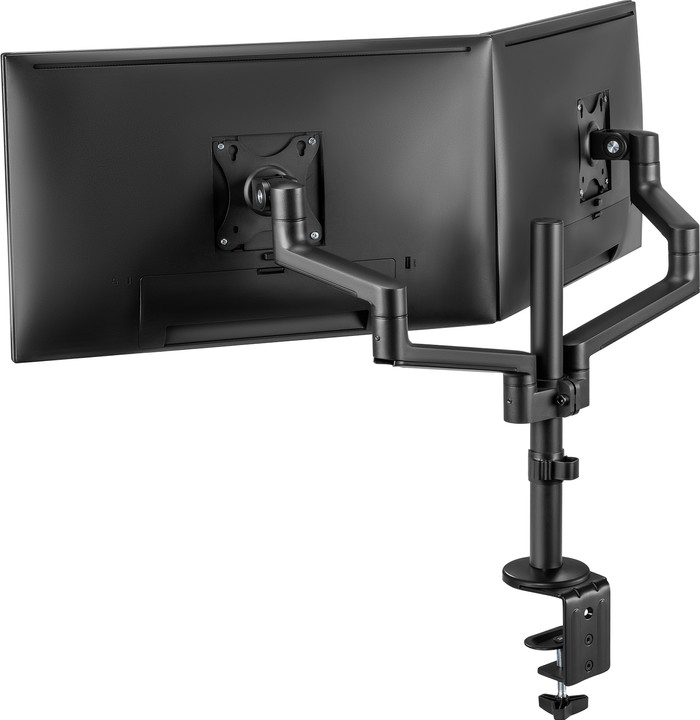 Neomounts NEXT Lite DS60-425BL2 Ruimtebesparende Monitorarm Zwart achterkant