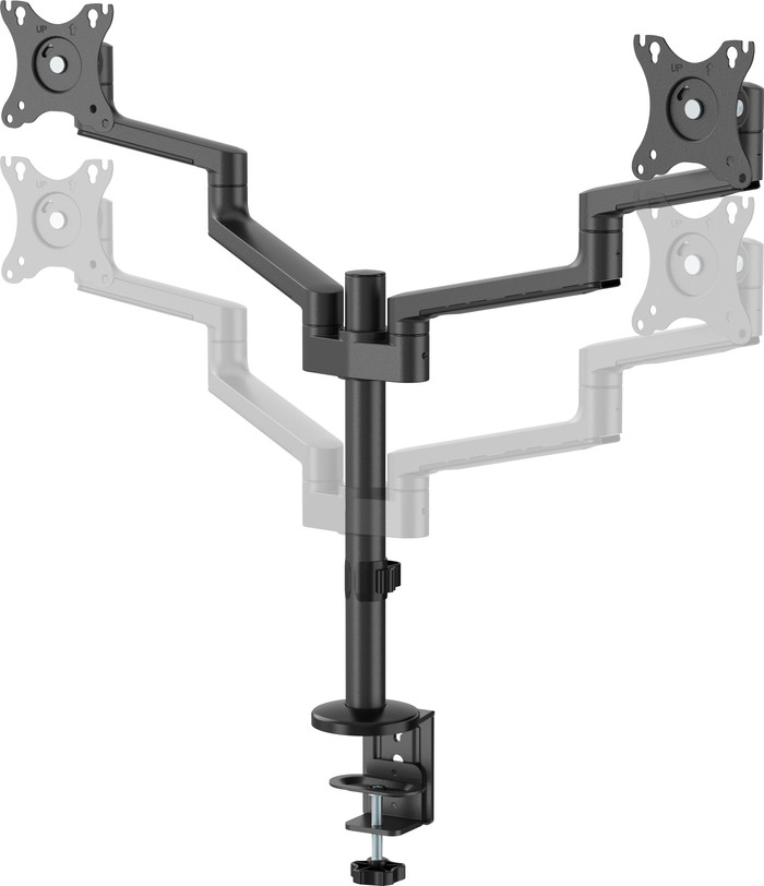Neomounts NEXT Lite DS60-425BL2 Ruimtebesparende Monitorarm Zwart detail