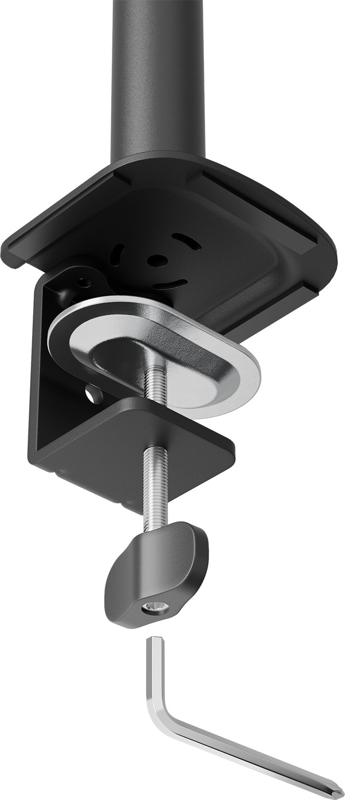 Neomounts NERO DS60-600BL1 Monitorarm Zwart detail