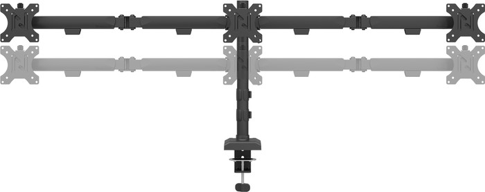 Neomounts NERO DS60-600BL3 Monitor Arm Black front