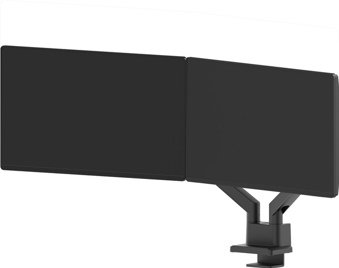 Neomounts NEXT Slim DS70-250BL2 Monitorarm Gasgeveerd Zwart product in gebruik