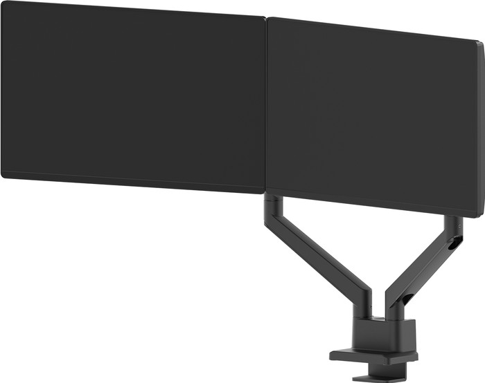 Neomounts NEXT Slim DS70-250BL2 Monitorarm Gasgeveerd Zwart product in gebruik
