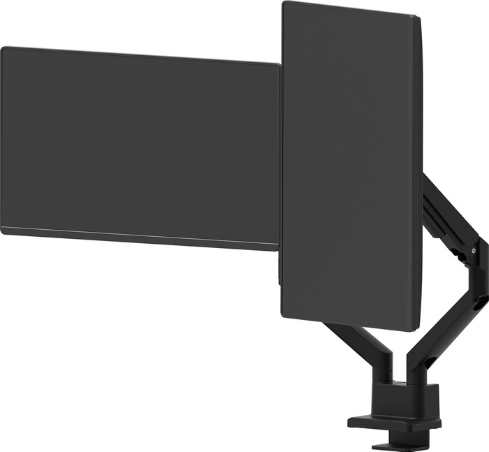 Neomounts NEXT Slim DS70-250BL2 Monitorarm Gasgeveerd Zwart product in gebruik