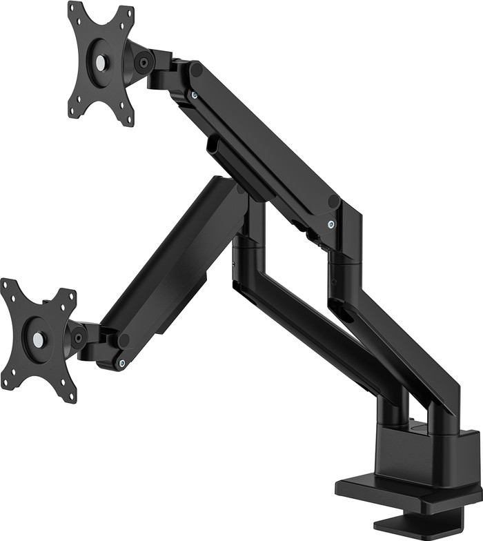 Neomounts NEXT Slim DS70-250BL2 Monitorarm Gasgeveerd Zwart voorkant