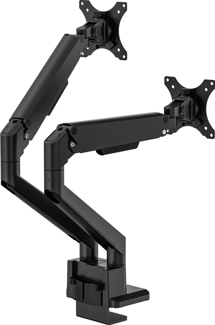 Neomounts NEXT Slim DS70-250BL2 Monitorarm Gasgeveerd Zwart linkerkant