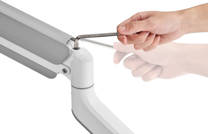 Neomounts NEXT Core DS70PLUS-450WH1 voor 17-49" schermen Monitorarm Wit detail