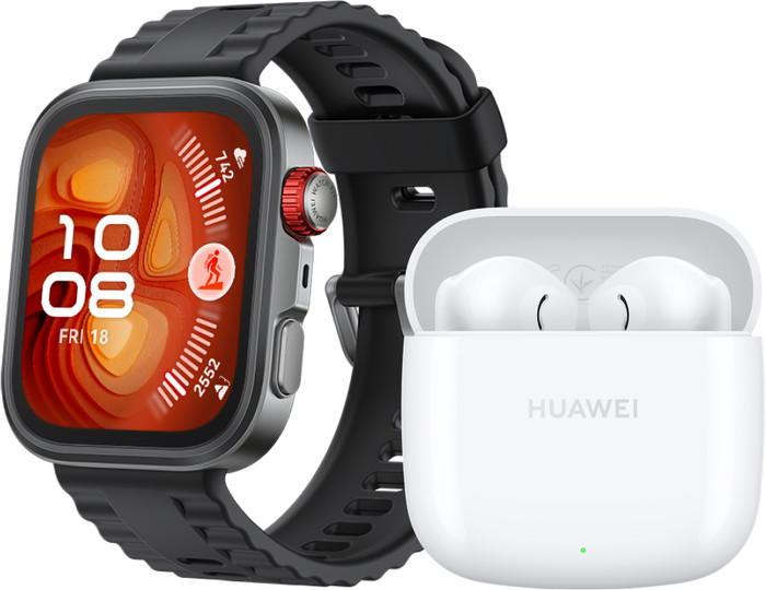 Huawei Watch Fit Pro Schwarz Huawei FreeBuds SE Weiß