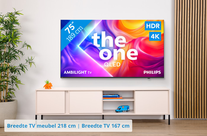 Philips Ambilight 75'' PUS9000 QLED 4K (2025) + Philips TAB8200 visual Coolblue 1