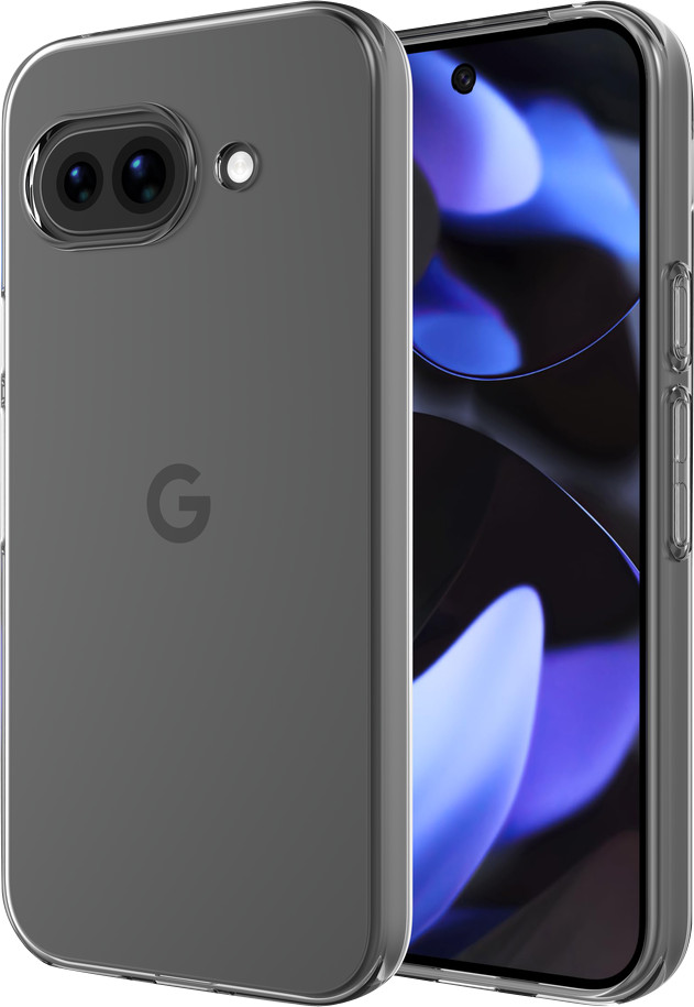 Just in Case Soft Design Google Pixel 9a Back Cover Transparant linkerkant