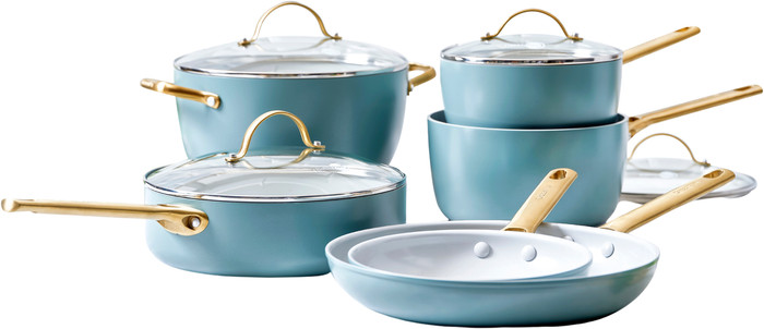 GreenPan Padova Reserve Batterie de Cuisine 10 Pièces Sky Blue Main Image