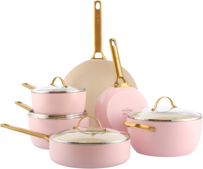 GreenPan Padova Reserve Batterie de Cuisine 10 Pièces Blush Pink Main Image