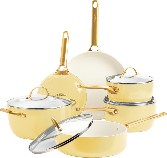 GreenPan Padova Reserve Cookware Set 10-piece Sunshine Yellow Main Image