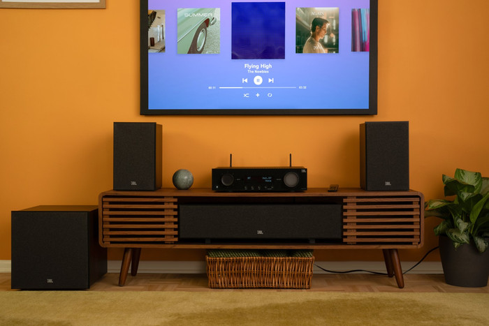 JBL Stage 245C Black product in use