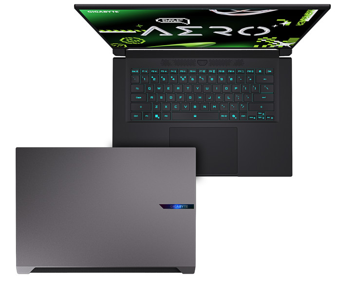 GIGABYTE AERO X16 2WH - 16'' - AMD Ryzen AI 9 - 32GB RAM/2TB SSD - RTX 5070 oberseite