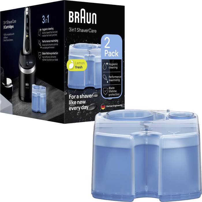 Braun Clean & Renew Refill Cartridge CCR 2 units front