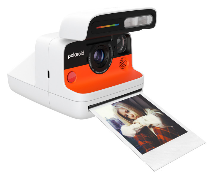 Polaroid Flip Weiß linke seite