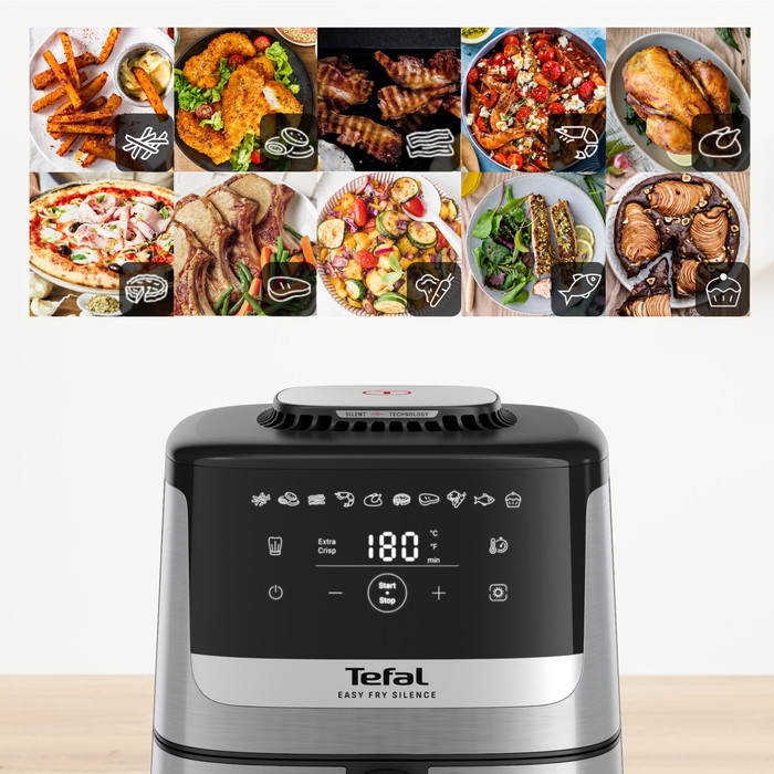 Tefal Easy Fry Silence EY552D product in use