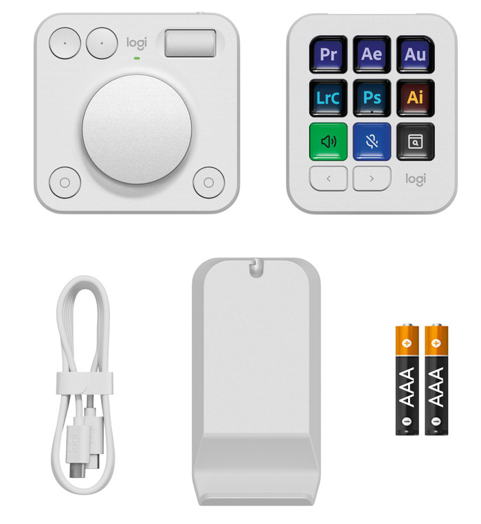 Logitech MX Creative Console Wit accessoire