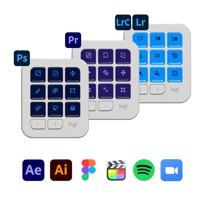 Logitech MX Creative Console Wit visual leverancier
