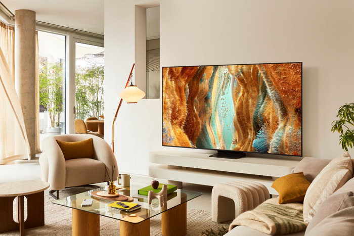 Samsung 55" Neo QLED QN73F 4K (2025) product in gebruik
