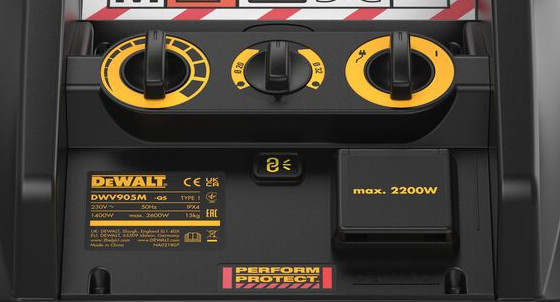 DeWalt DWV905M-QS + DeWalt DWV9402-XJ (5x) detail