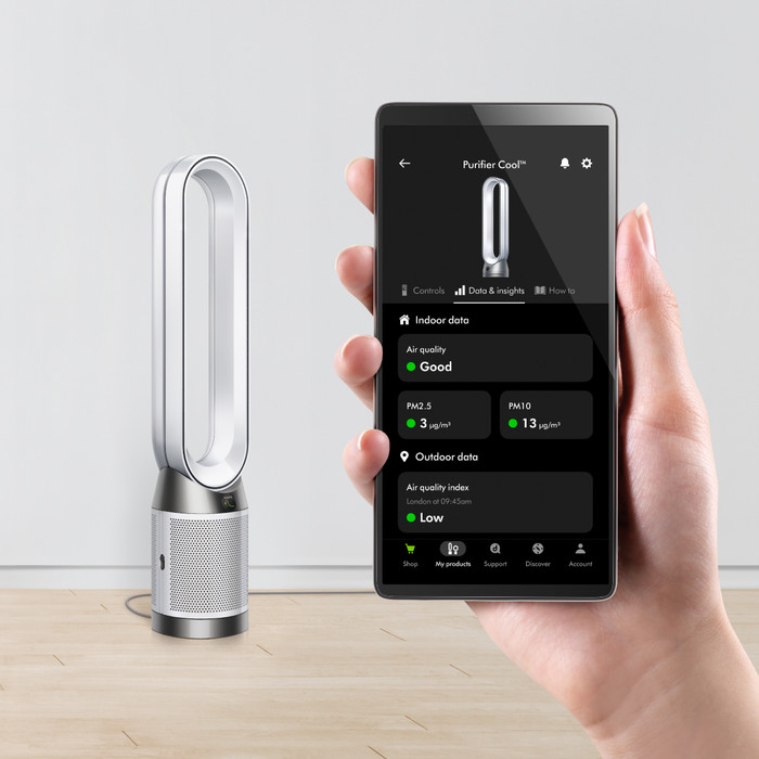 Dyson Purifier Cool PC1 product in gebruik