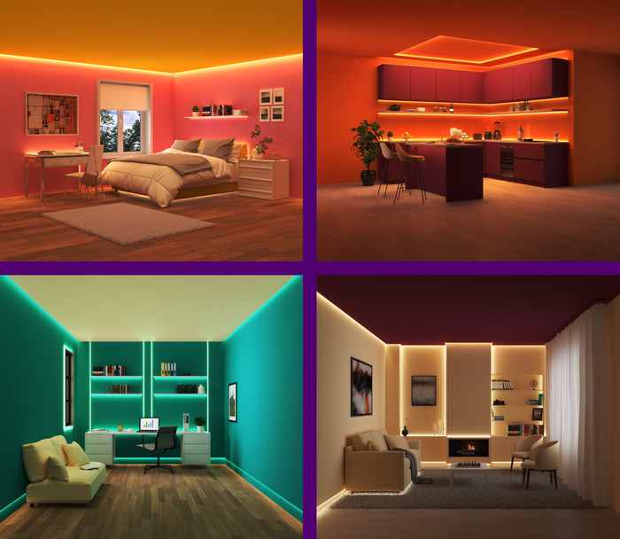 WiZ RGB Light Strip - Colored Light - 30m product in use