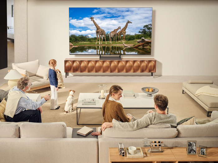 LG 55" QNED93 EVO 4K (2025) product in gebruik