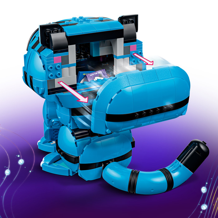 LEGO KPop Demon Hunters Derpy Tiger en Sussie Bird 72537 product in gebruik