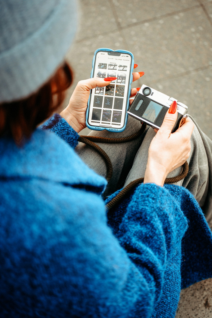 Fujifilm X Half Silver product in use