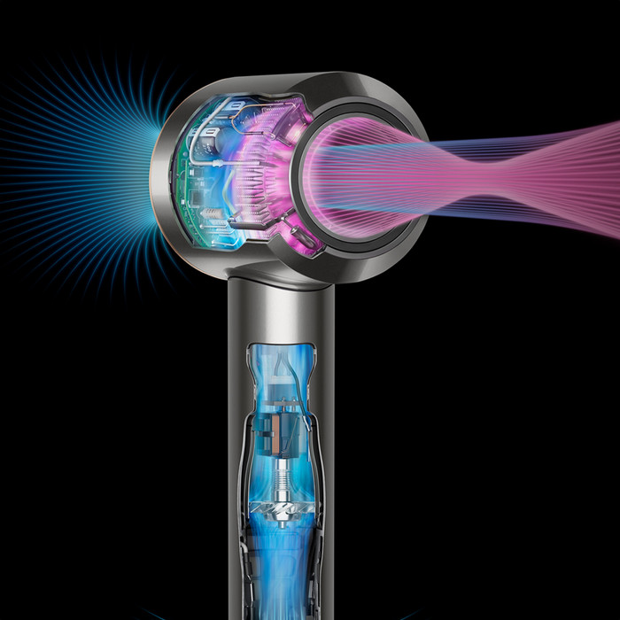Dyson Supersonic Straight + Wavy Prussian Blue visual leverancier