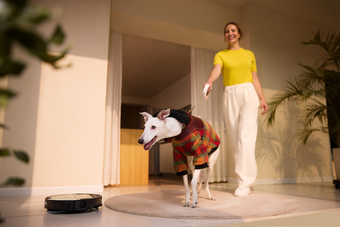 Roborock Saros Z70 Silver product in gebruik