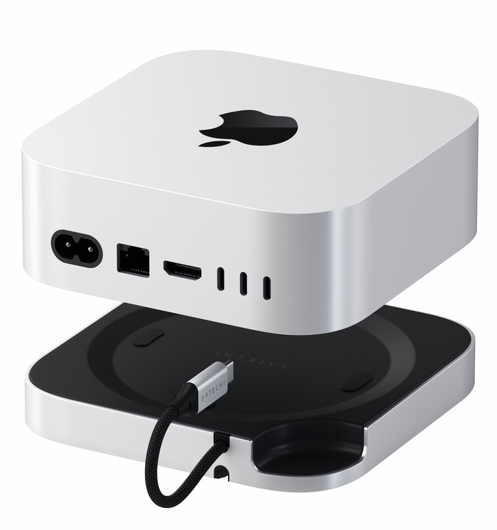 Satechi USB-C Mac mini M4 Stand & Hub with SSD Slot detail