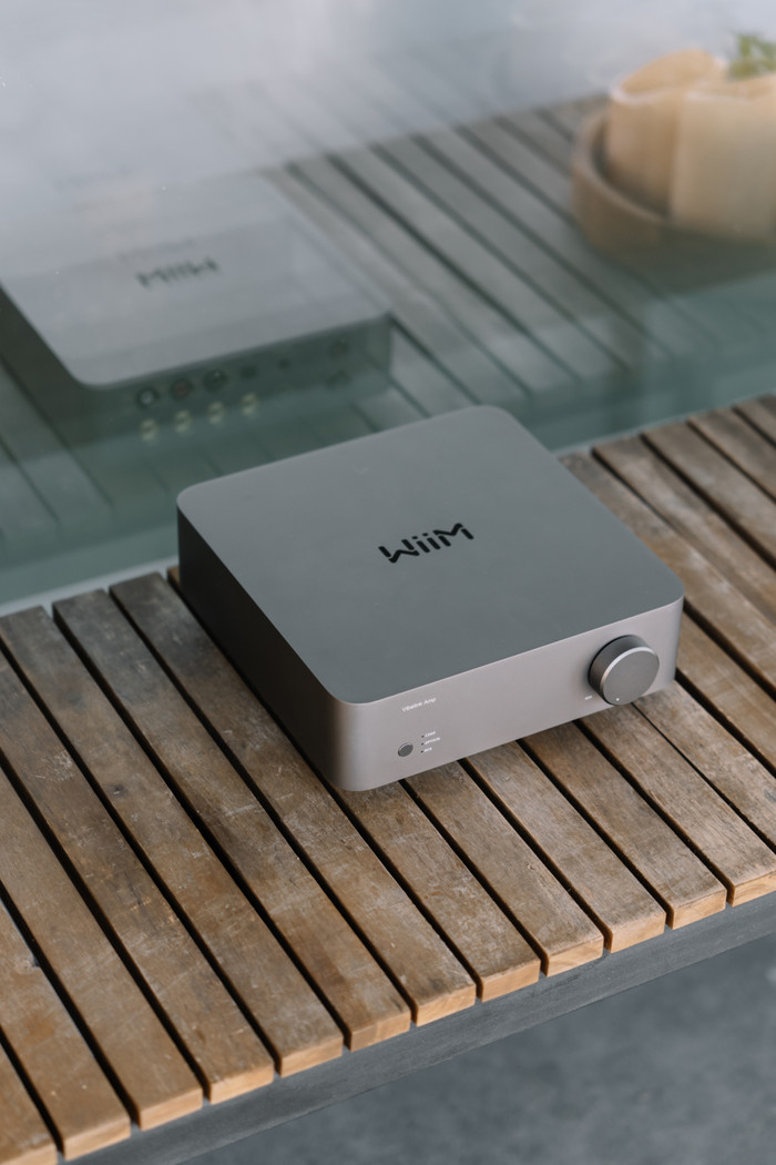 WiiM Vibelink Amp Grijs product in gebruik