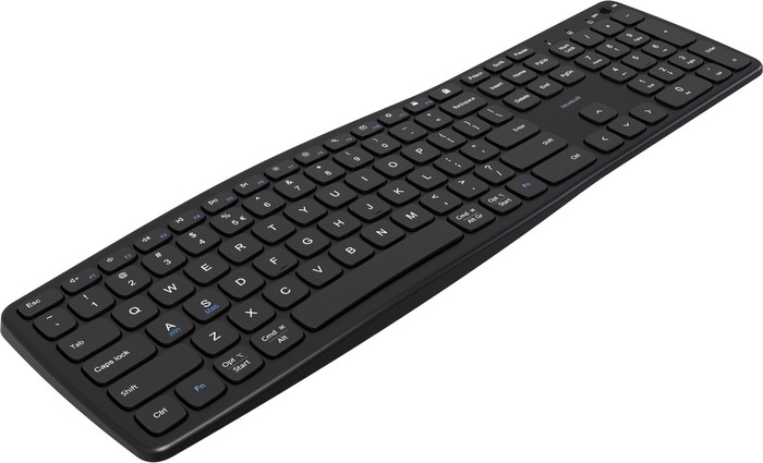 BlueBuilt Wireless USB Keyboard QWERTY left side
