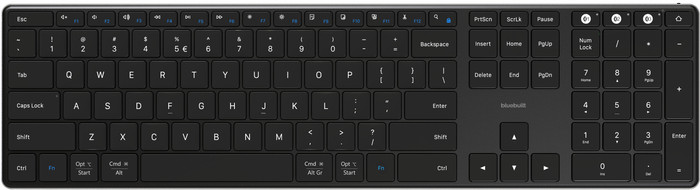 BlueBuilt Wireless Bluetooth Keyboard Pro QWERTY Main Image